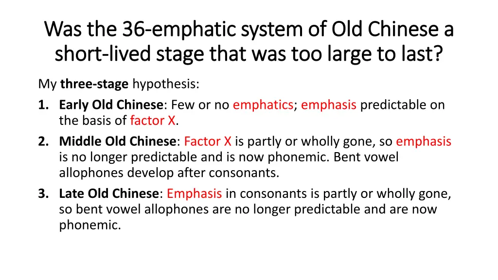 was the was the 36 short short lived stage that