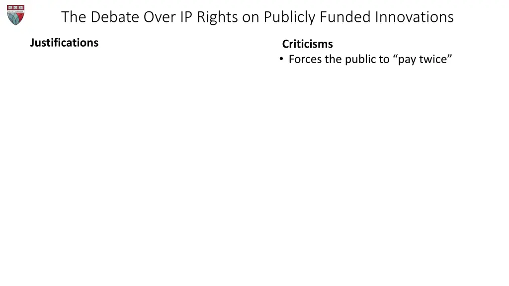 the debate over ip rights on publicly funded 2