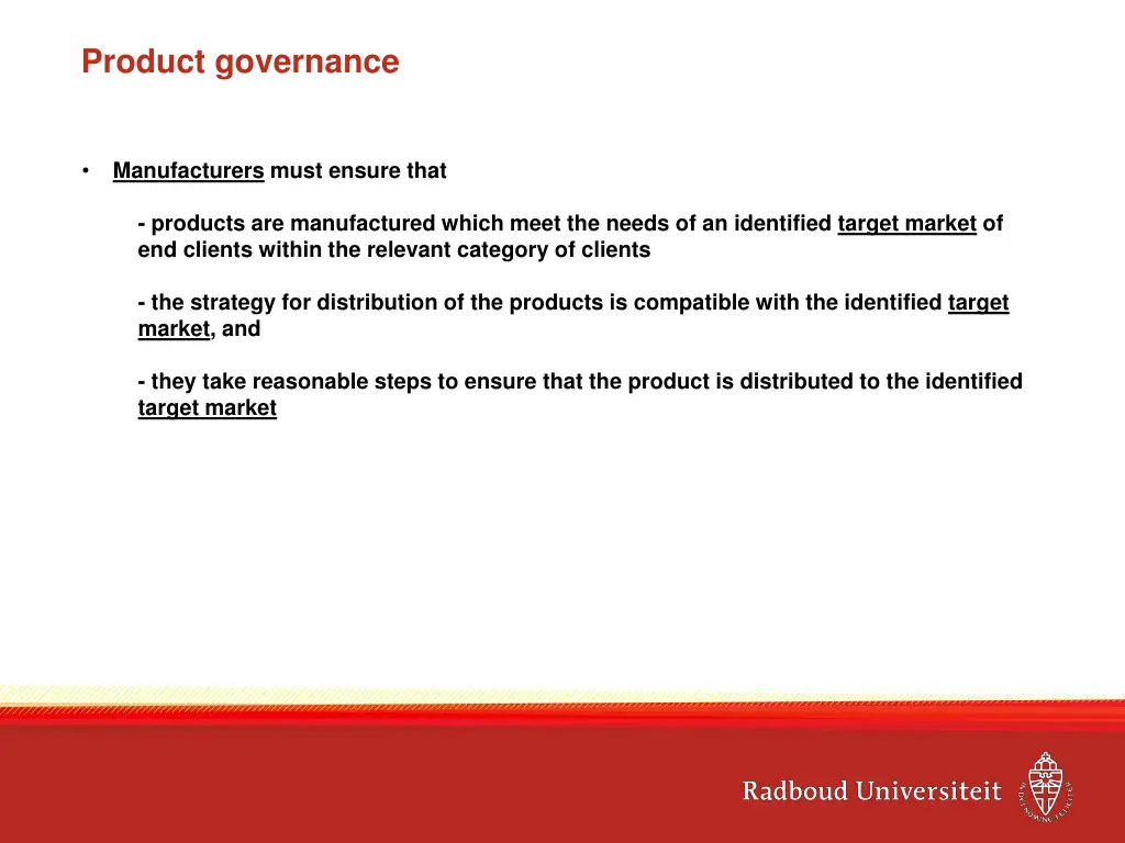 product governance 1