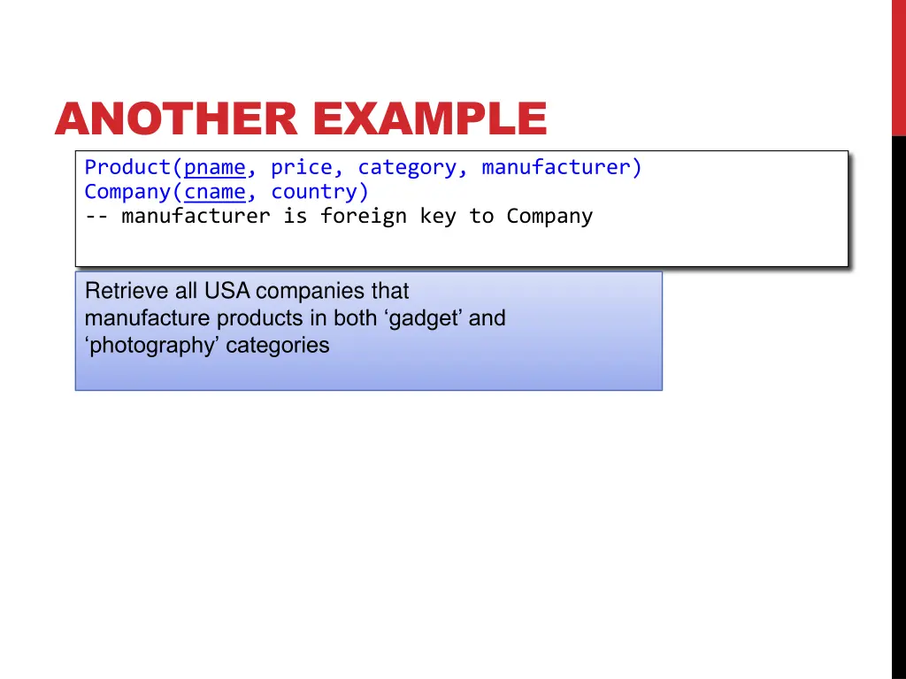 another example product pname price category