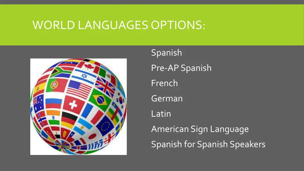 world languages options