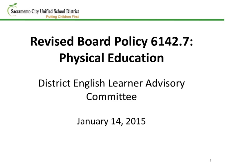 revised board policy 6142 7 physical education