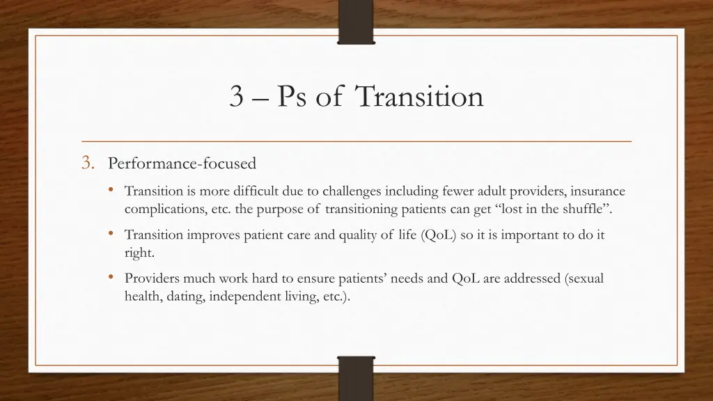 3 ps of transition 2