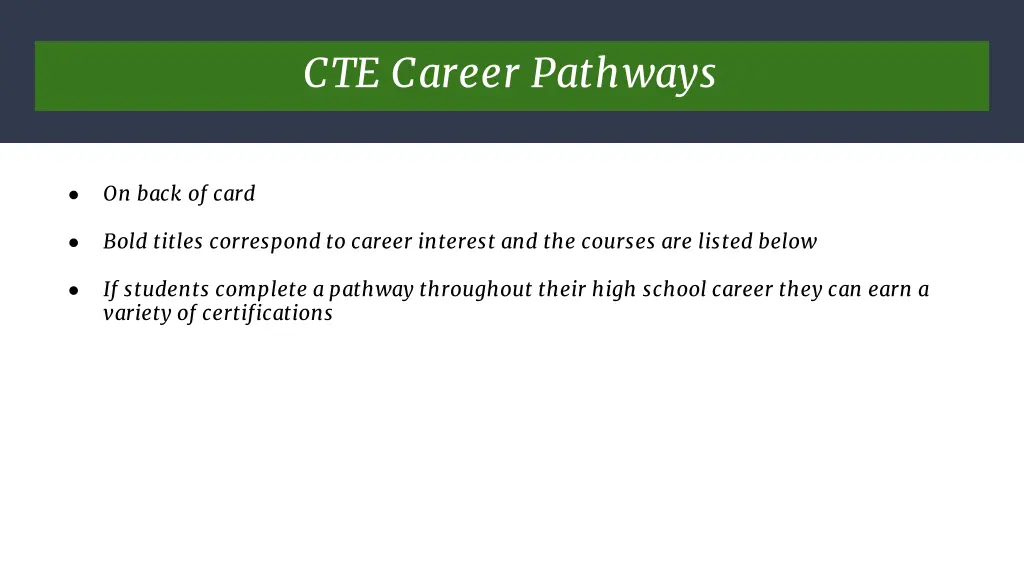 cte career pathways