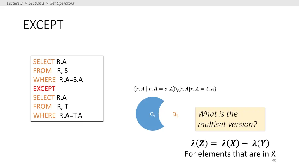 lecture 3 section 1 set operators lecture 13