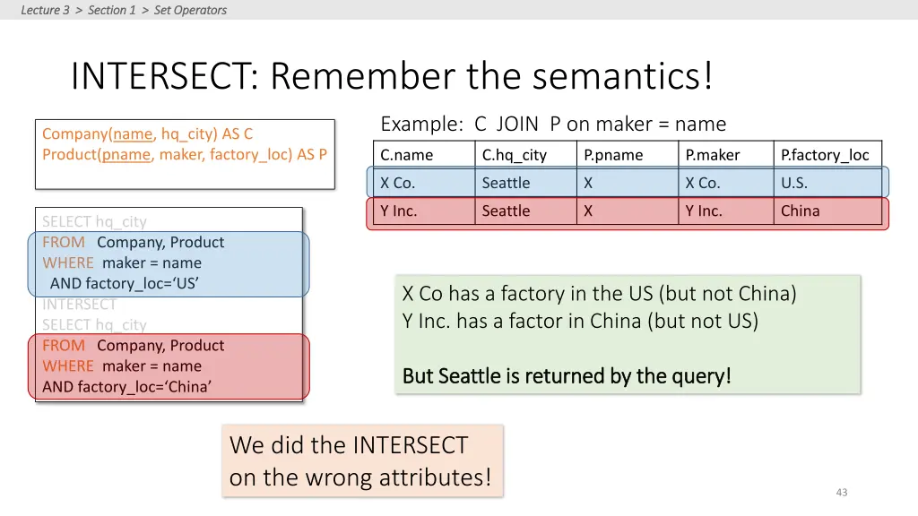 lecture 3 section 1 set operators lecture 16