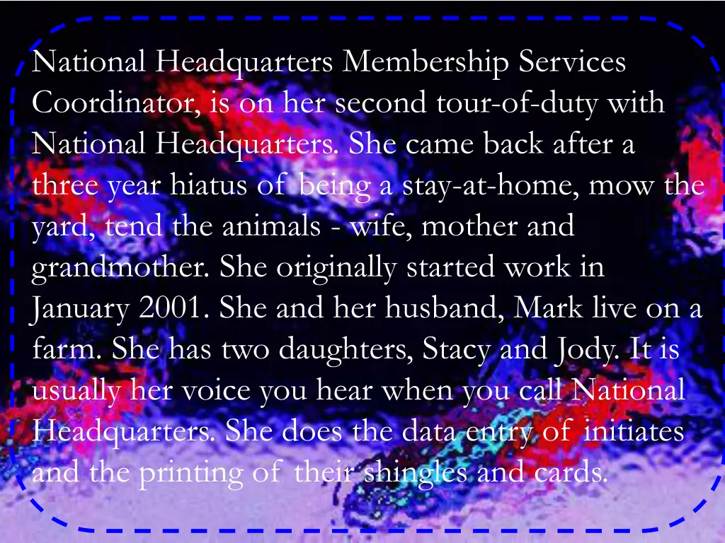 national headquarters membership services