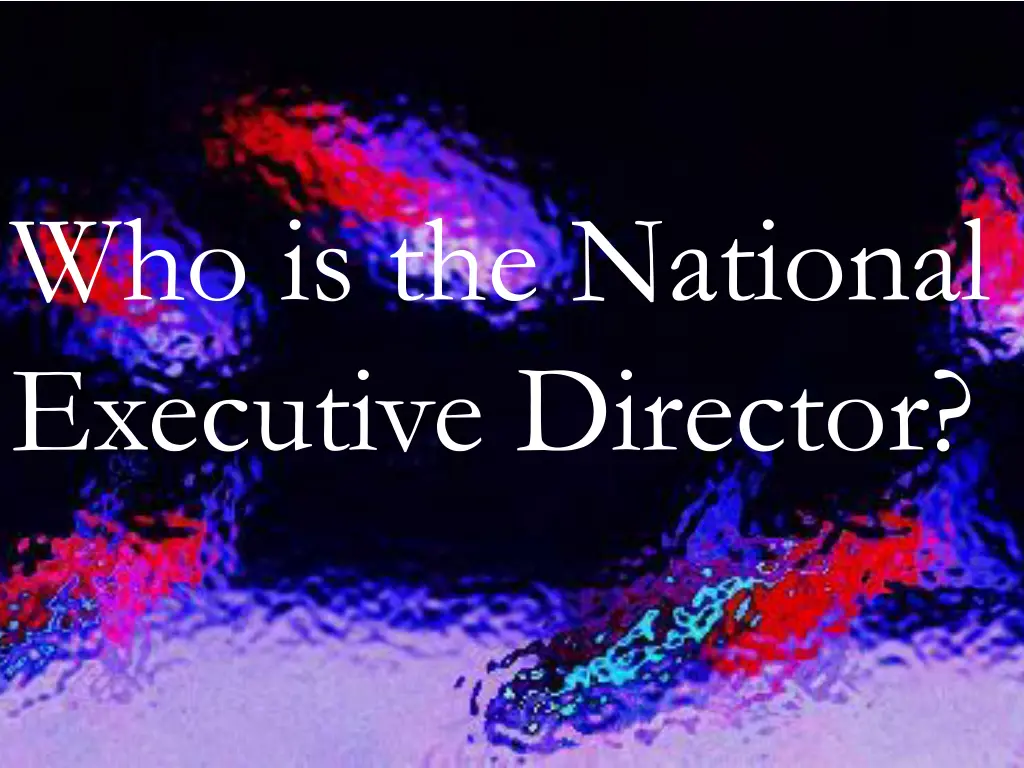 who is the national executive director