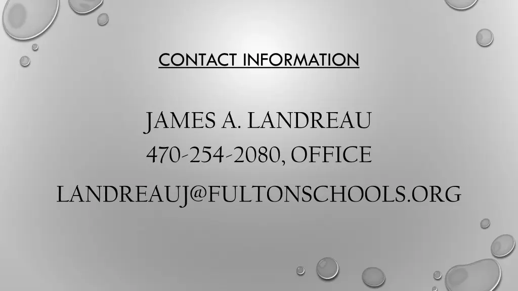 contact information