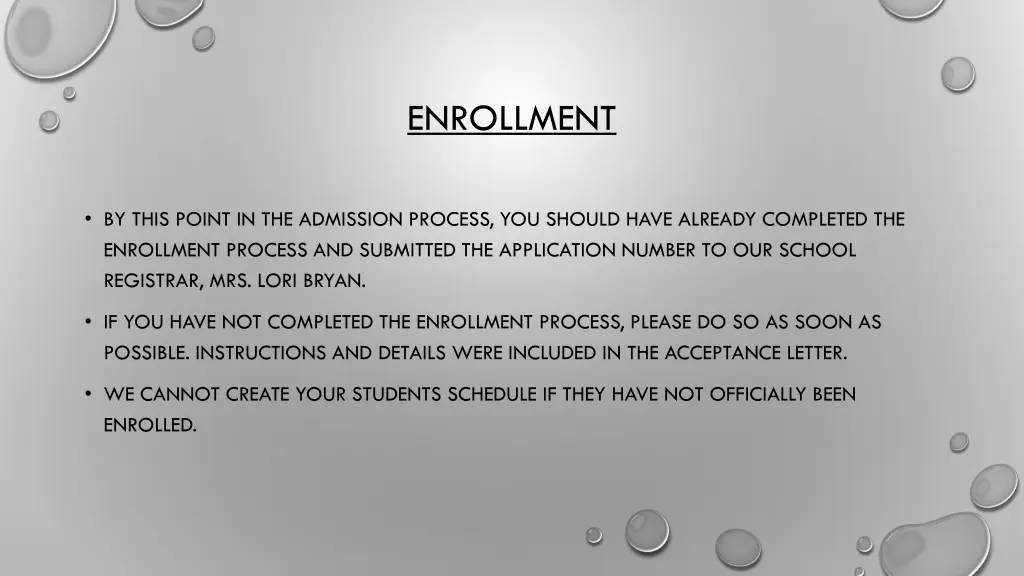 enrollment