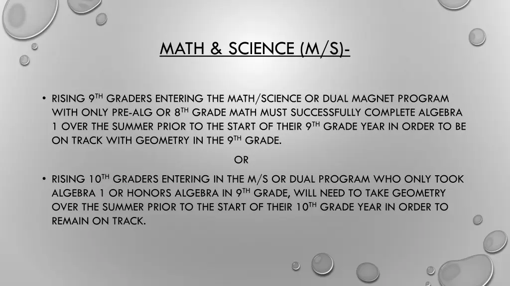 math science m s 1