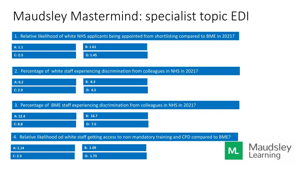 maudsley mastermind specialist topic edi 1