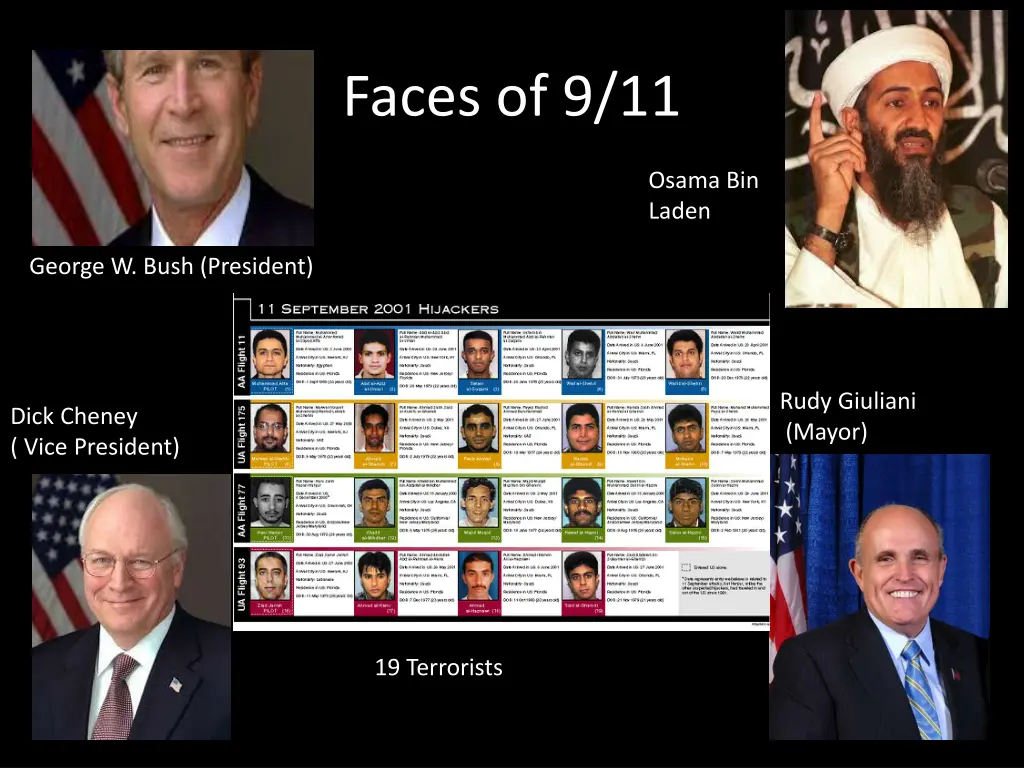 faces of 9 11