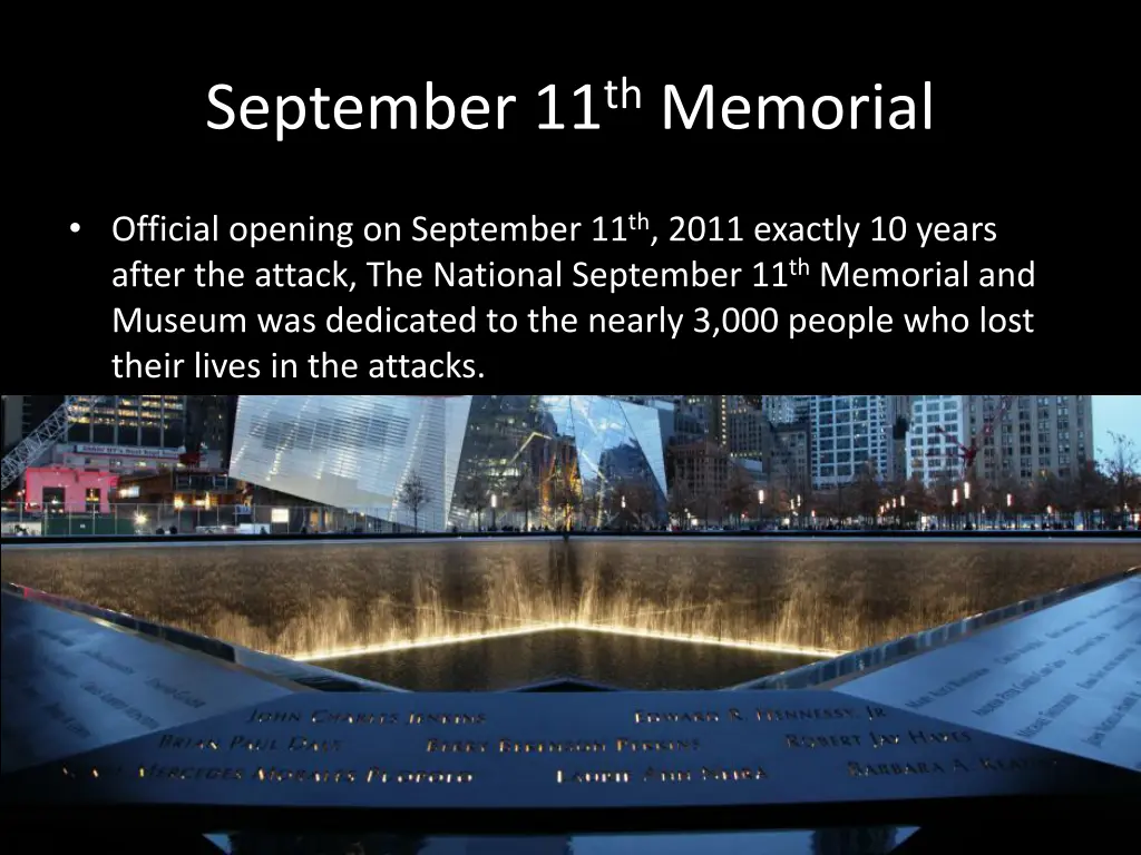 september 11 th memorial