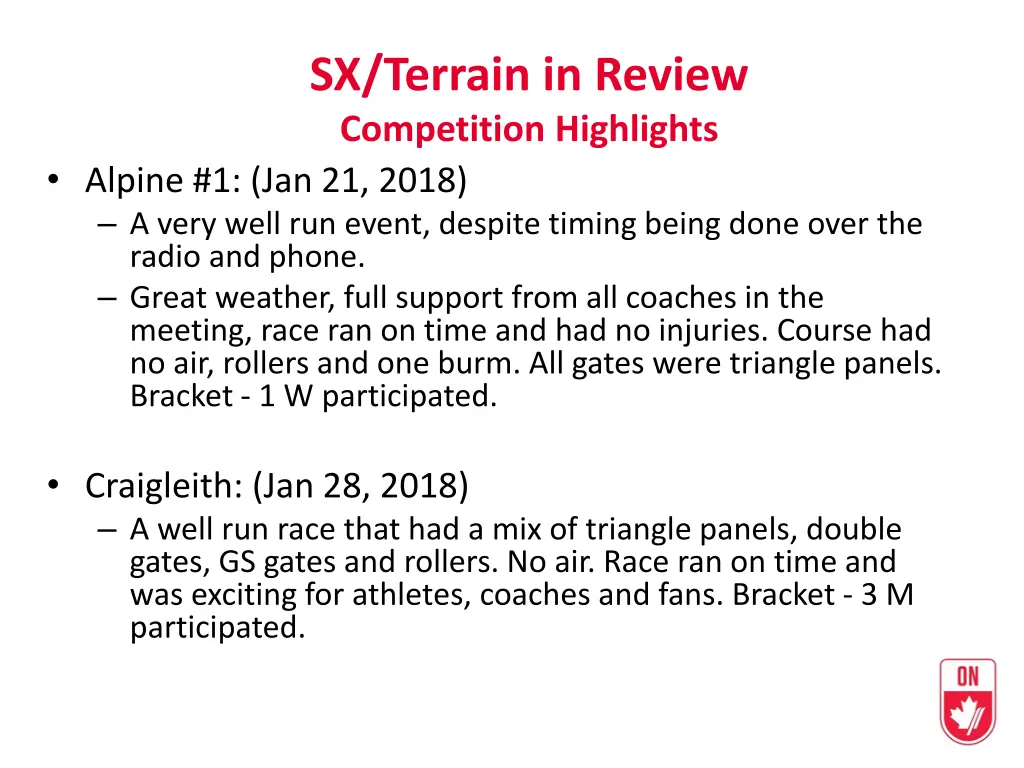 sx terrain in review competition highlights