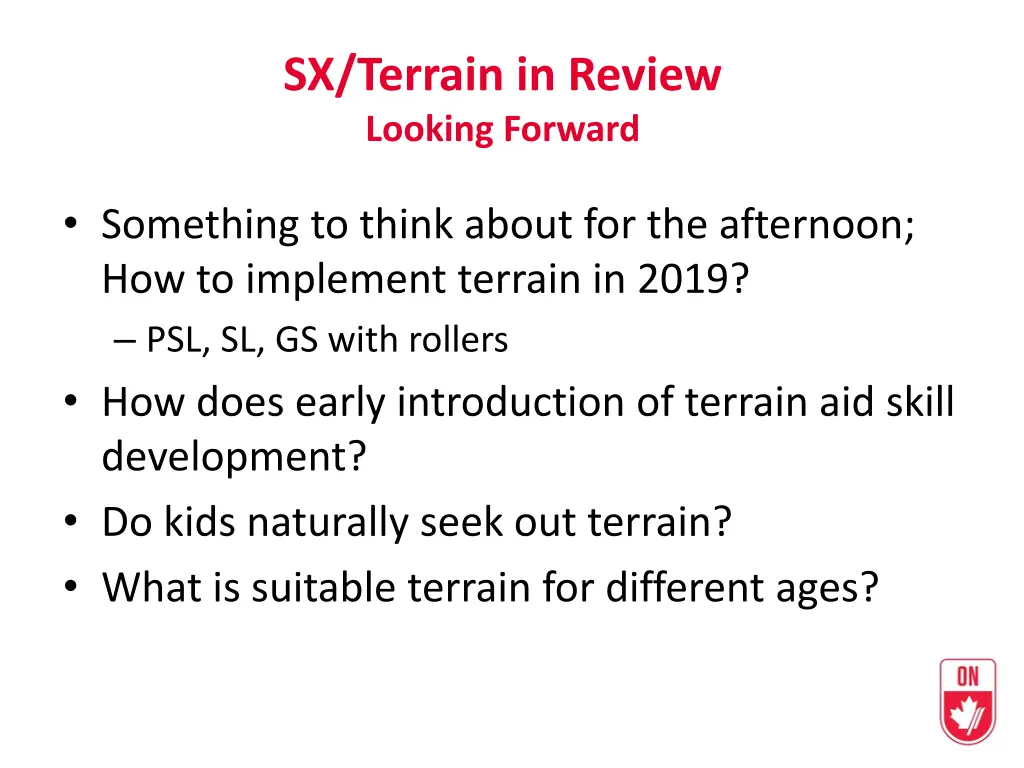 sx terrain in review looking forward 3