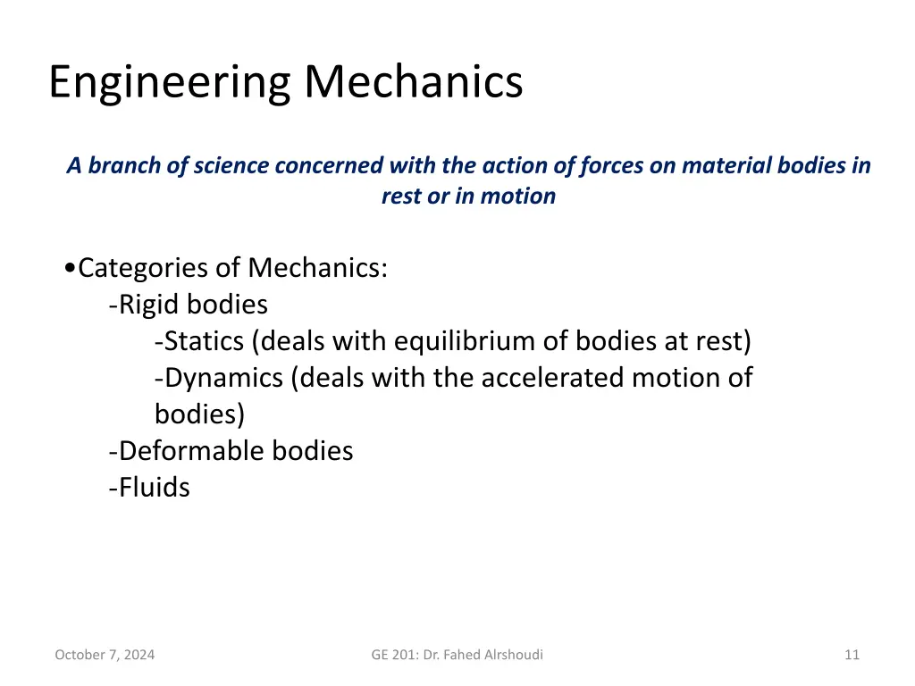 engineering mechanics