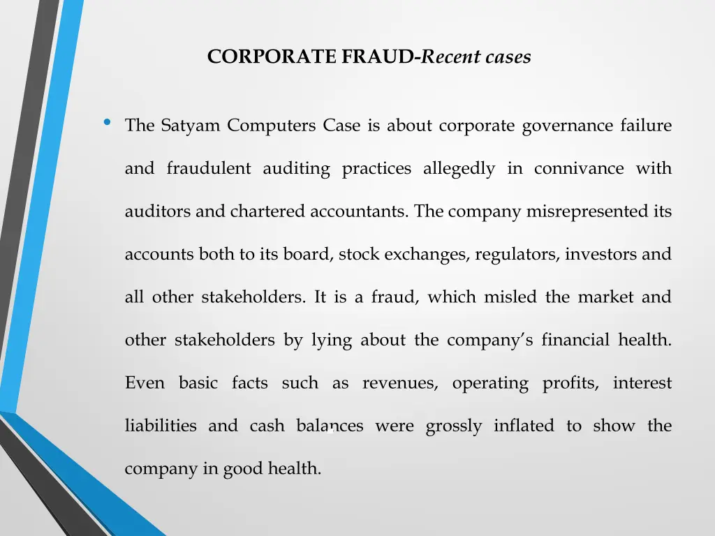 corporate fraud recent cases 2