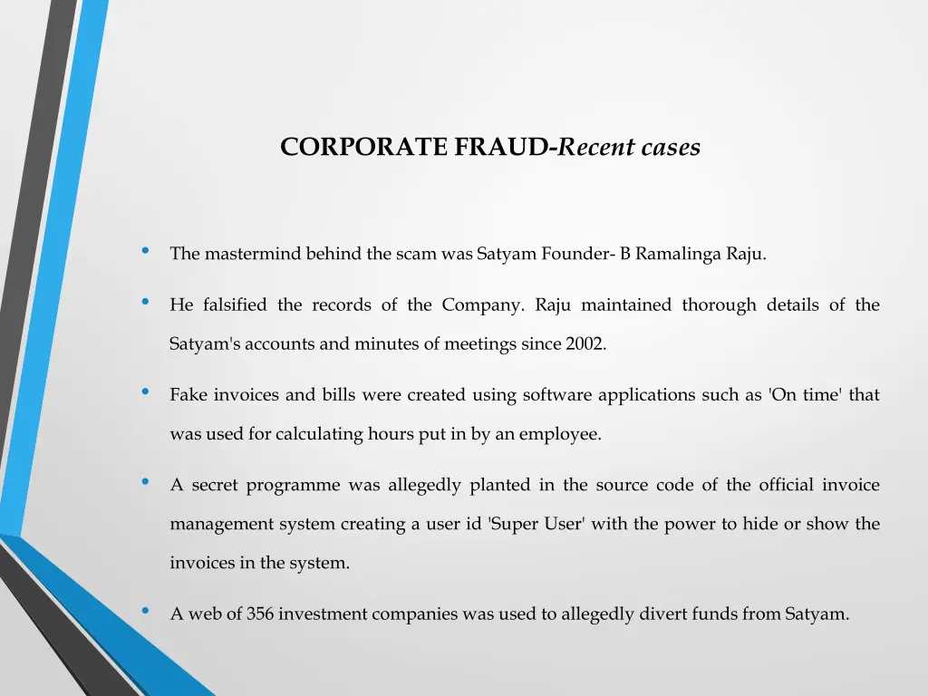 corporate fraud recent cases 3