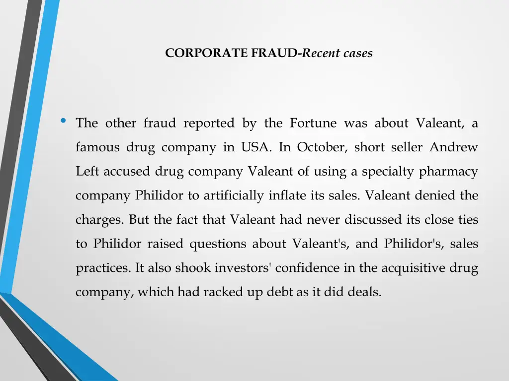 corporate fraud recent cases 9