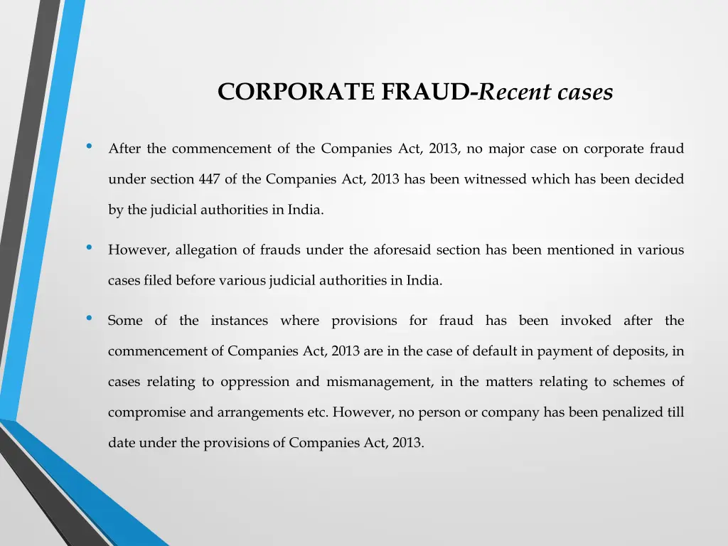 corporate fraud recent cases