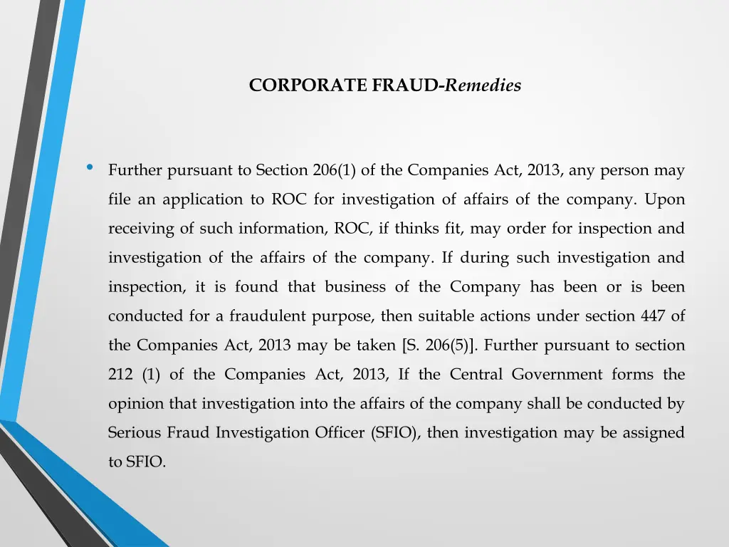 corporate fraud remedies 2