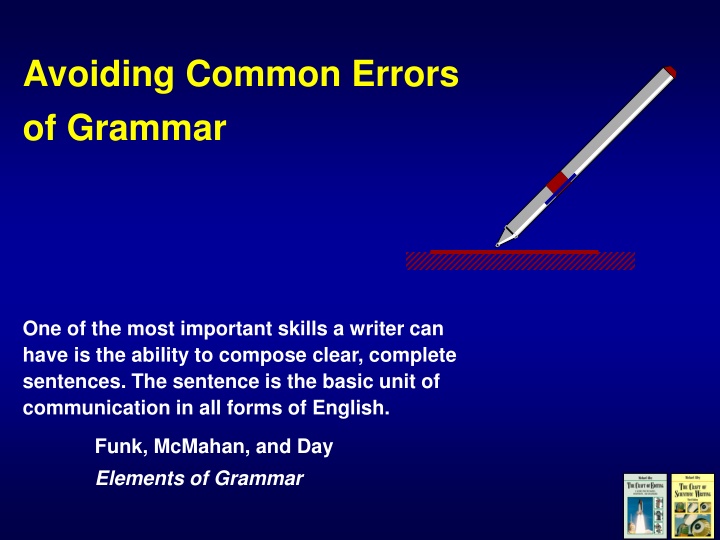 avoiding common errors of grammar