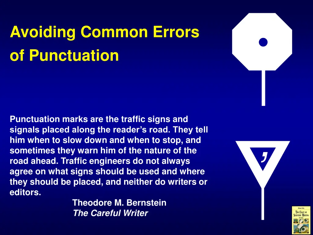 avoiding common errors of punctuation