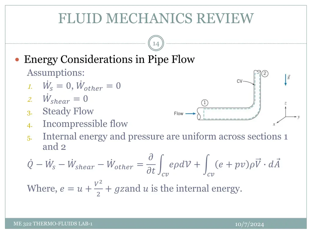 fluid mechanics review 13