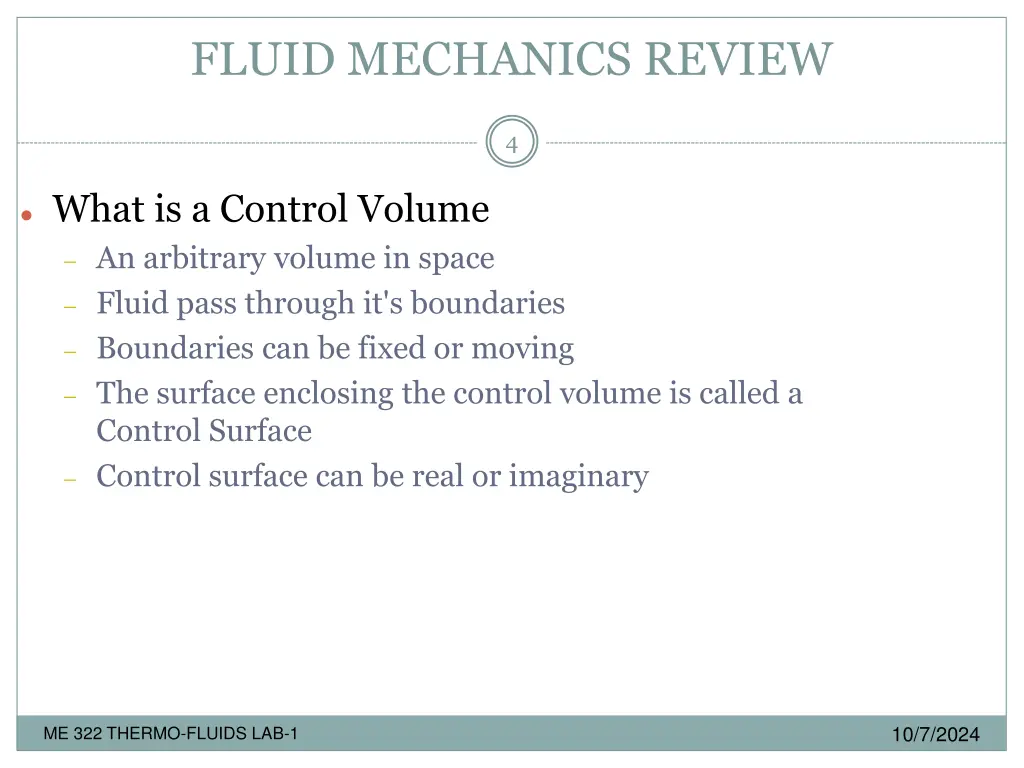 fluid mechanics review 3