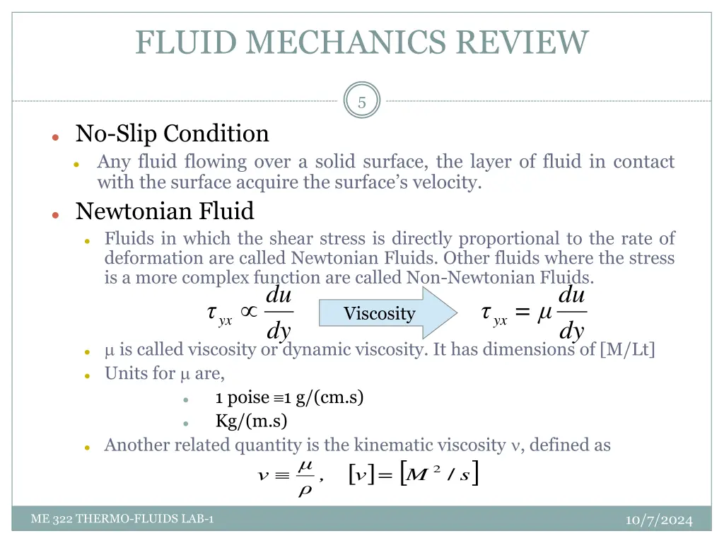 fluid mechanics review 4