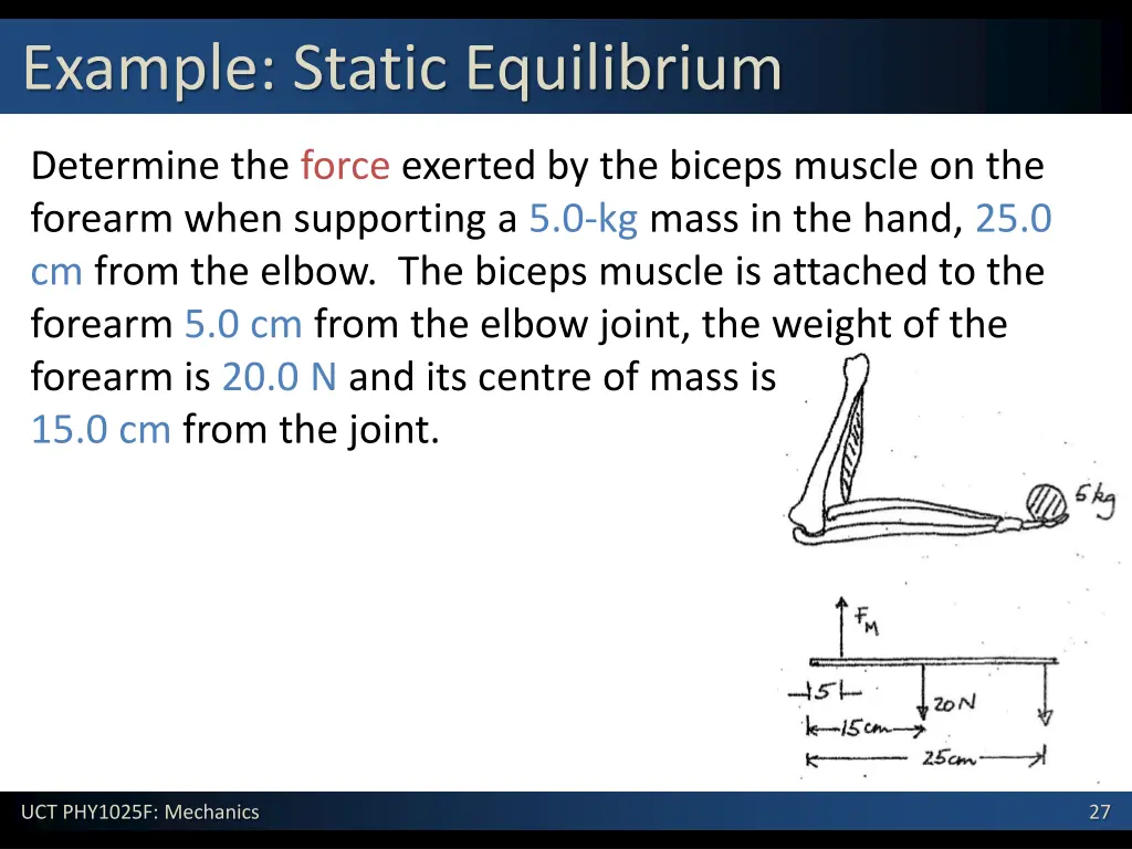 example static equilibrium