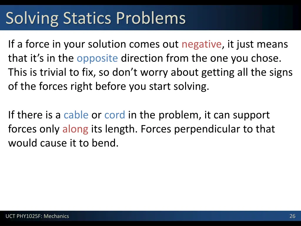 solving statics problems 1