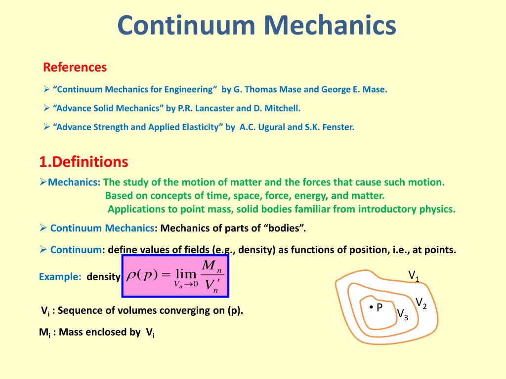 continuum mechanics