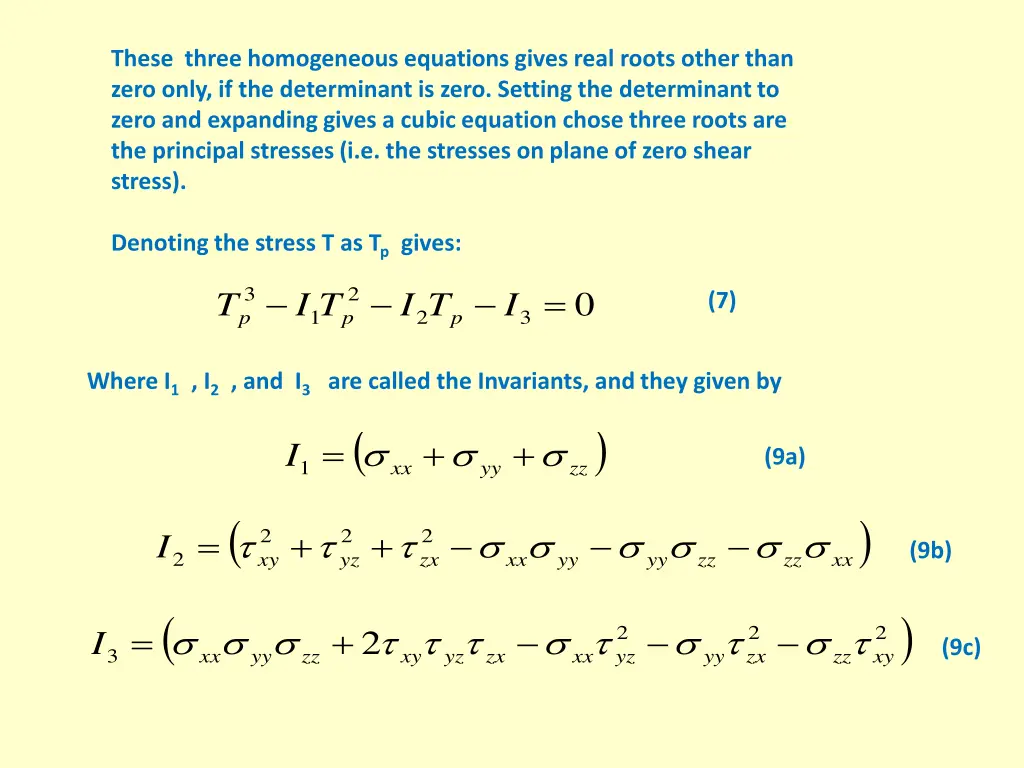 these three homogeneous equations gives real