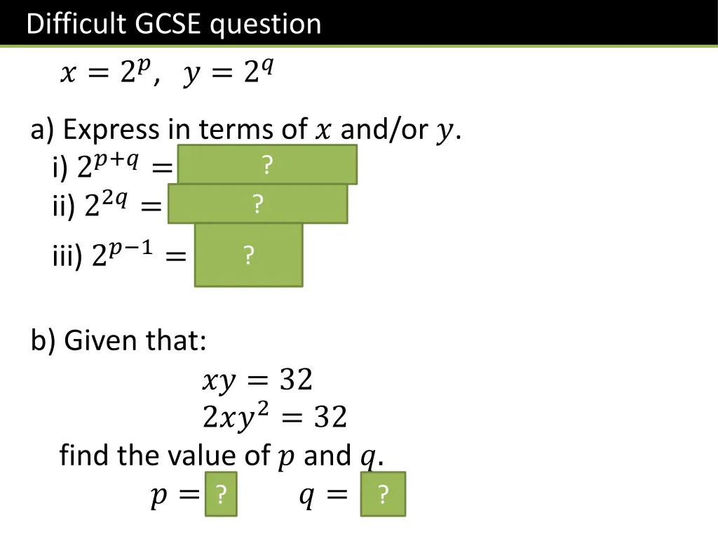 difficult gcse question 2 2