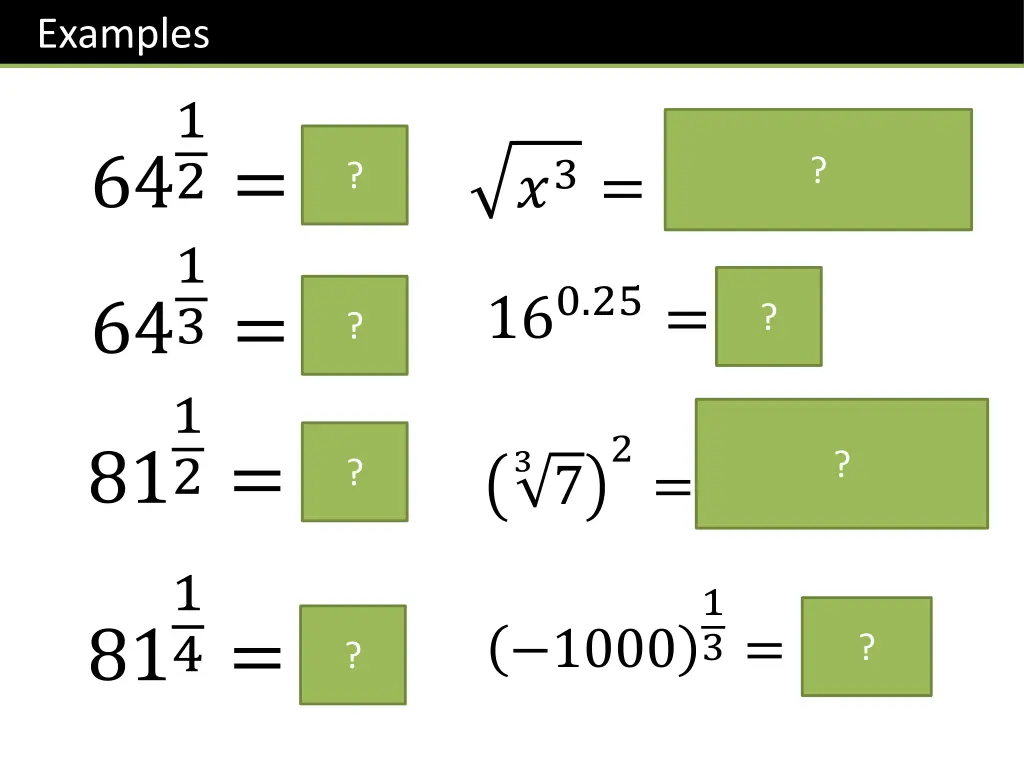 examples 1