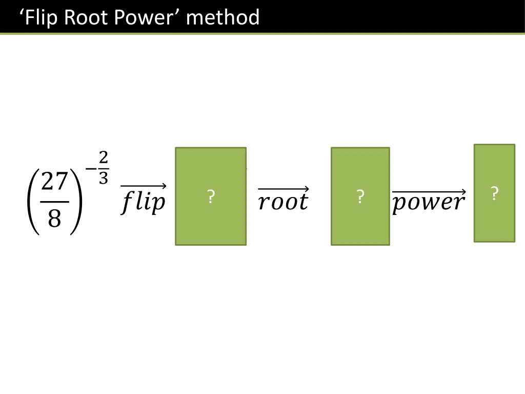 flip root power method