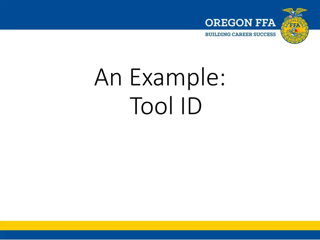 an example tool id