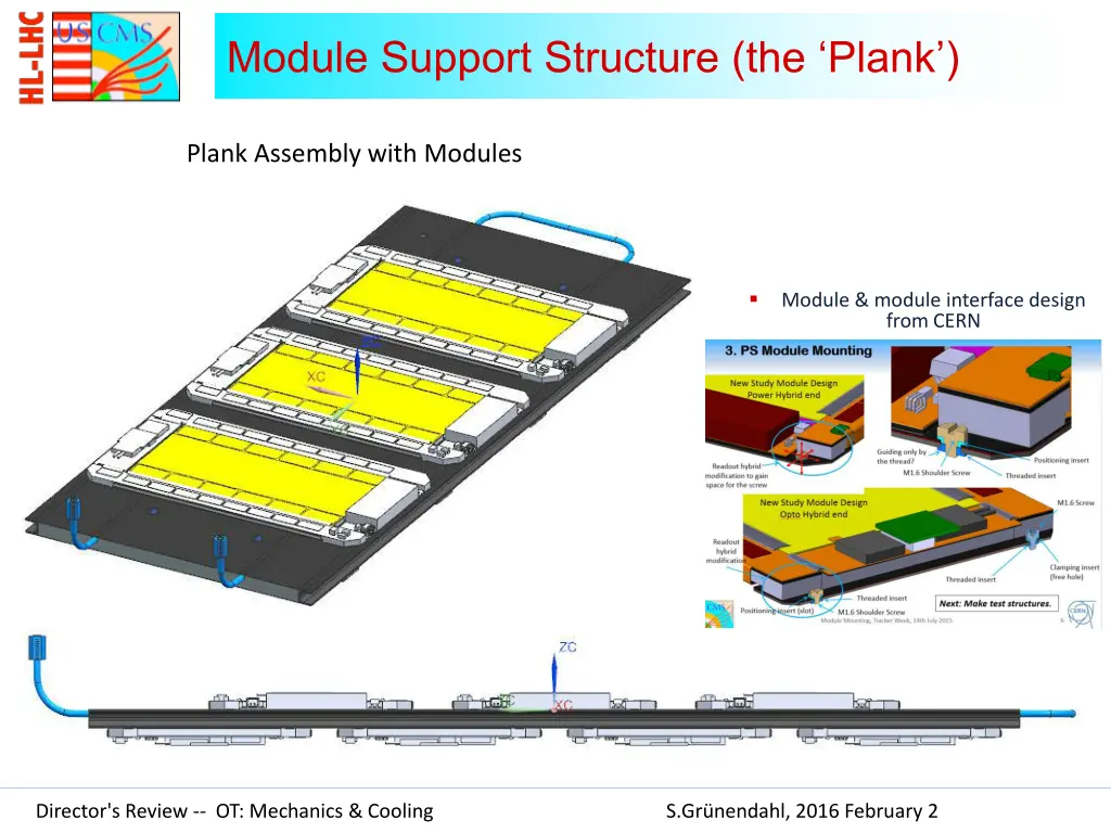 module support structure the plank