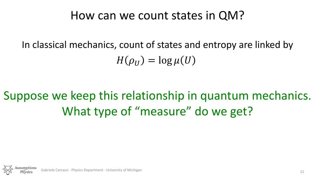 how can we count states in qm