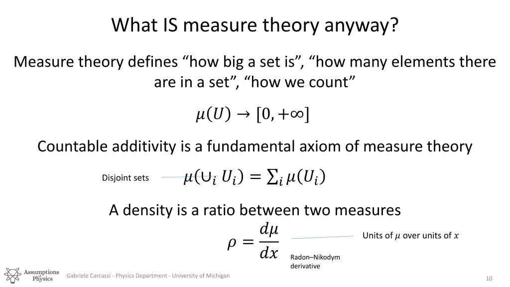 what is measure theory anyway