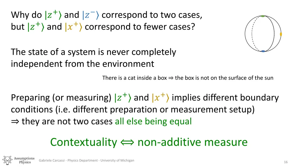 why do and correspond to two cases