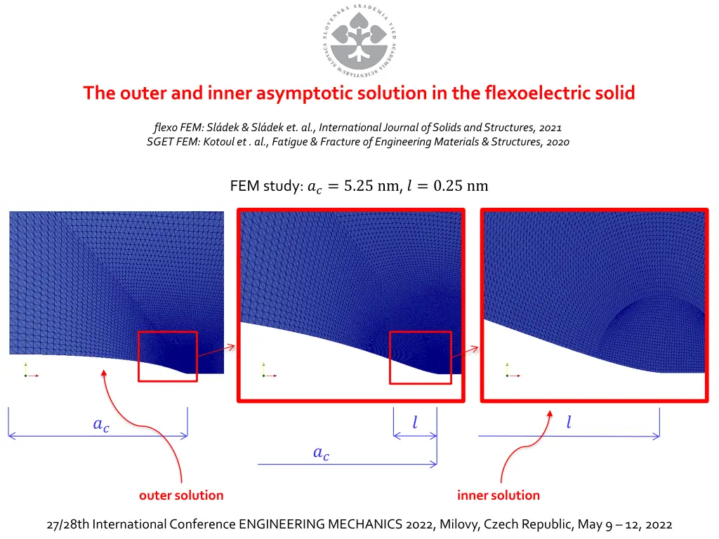 the outer and inner asymptotic solution