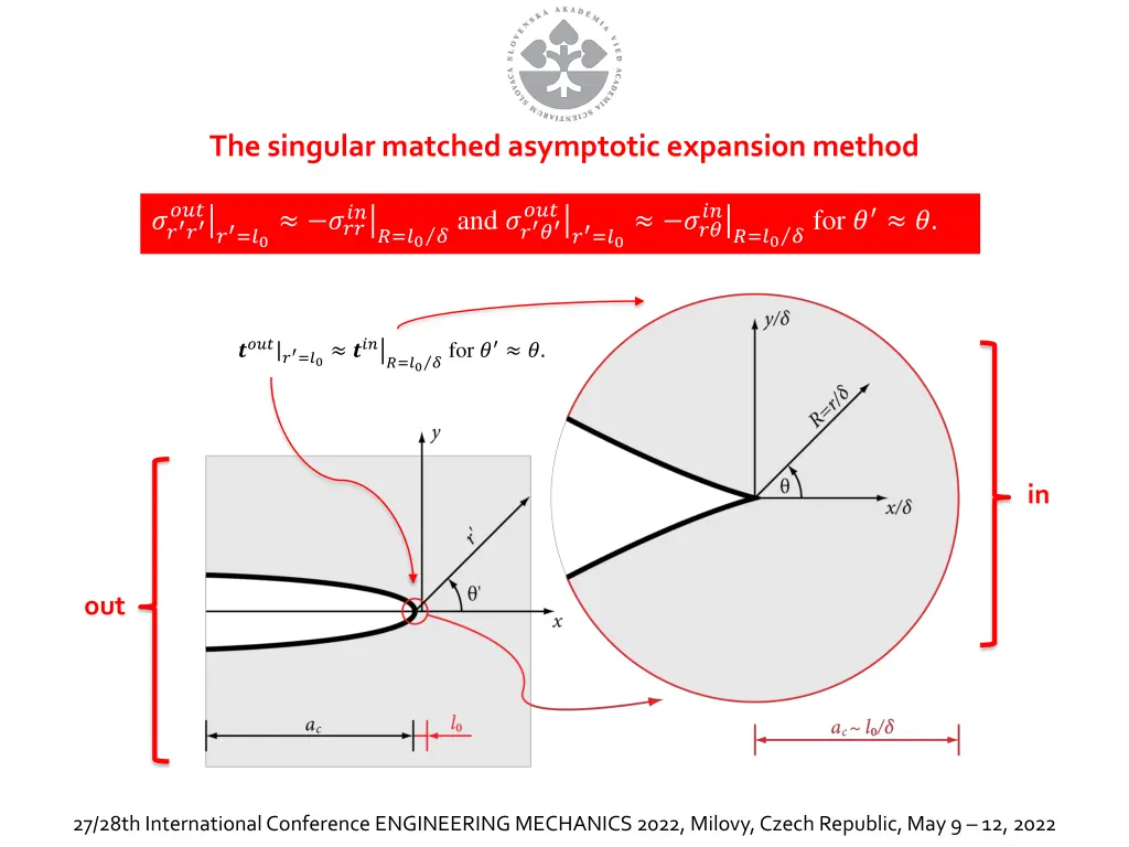 the singular matched asymptotic expansion method