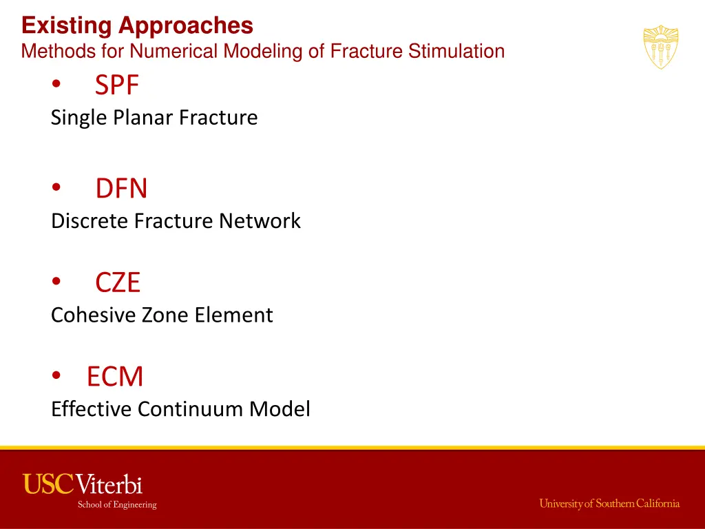 existing approaches methods for numerical