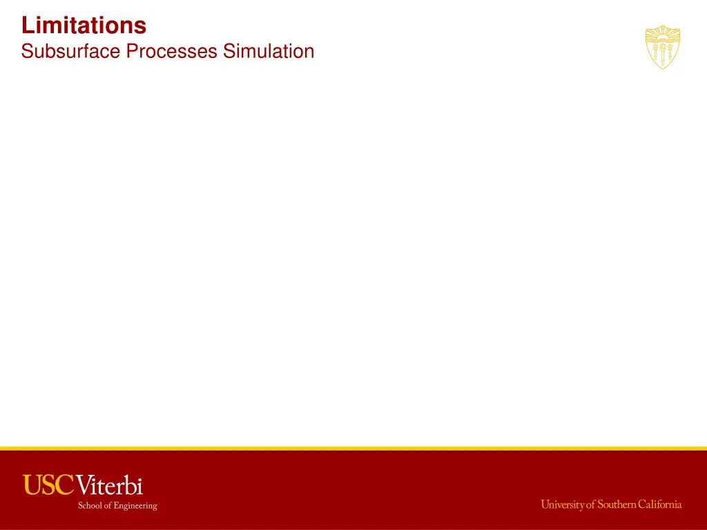 limitations subsurface processes simulation