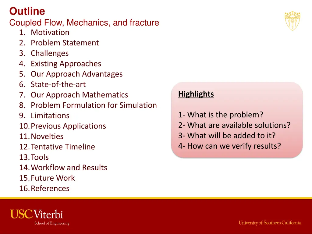 outline coupled flow mechanics and fracture