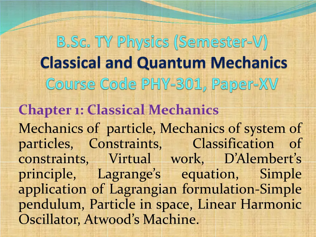 chapter 1 classical mechanics mechanics