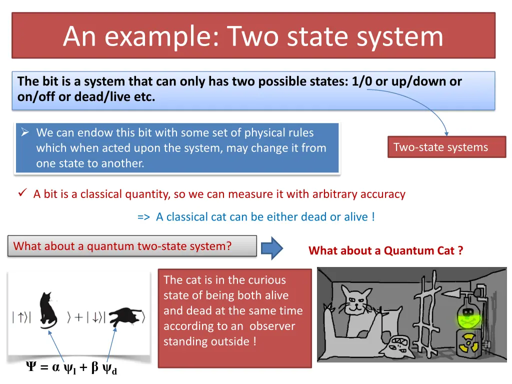 an example two state system